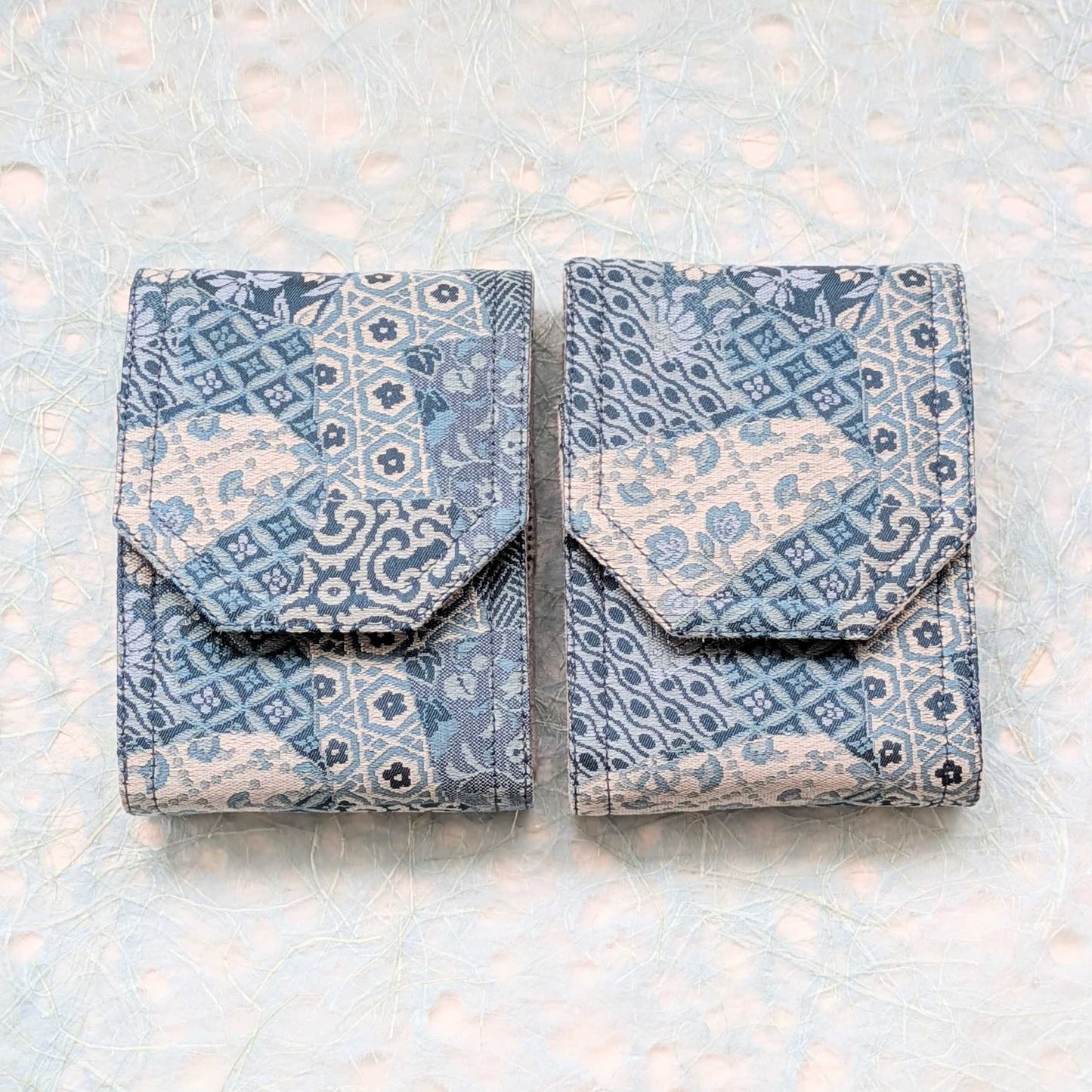 Blue Kaleidoscope 3 pen case, Mini size BUNGUBOX x yurie