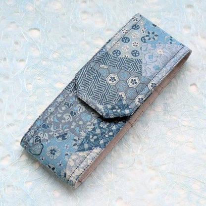 Blue Kaleidoscope 2 pen case, Extra large size BUNGUBOX x yurie