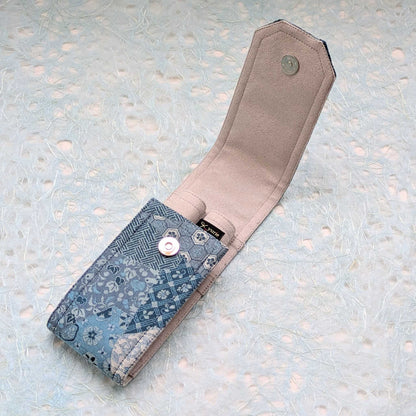 Blue Kaleidoscope 2 pen case, Extra large size BUNGUBOX x yurie