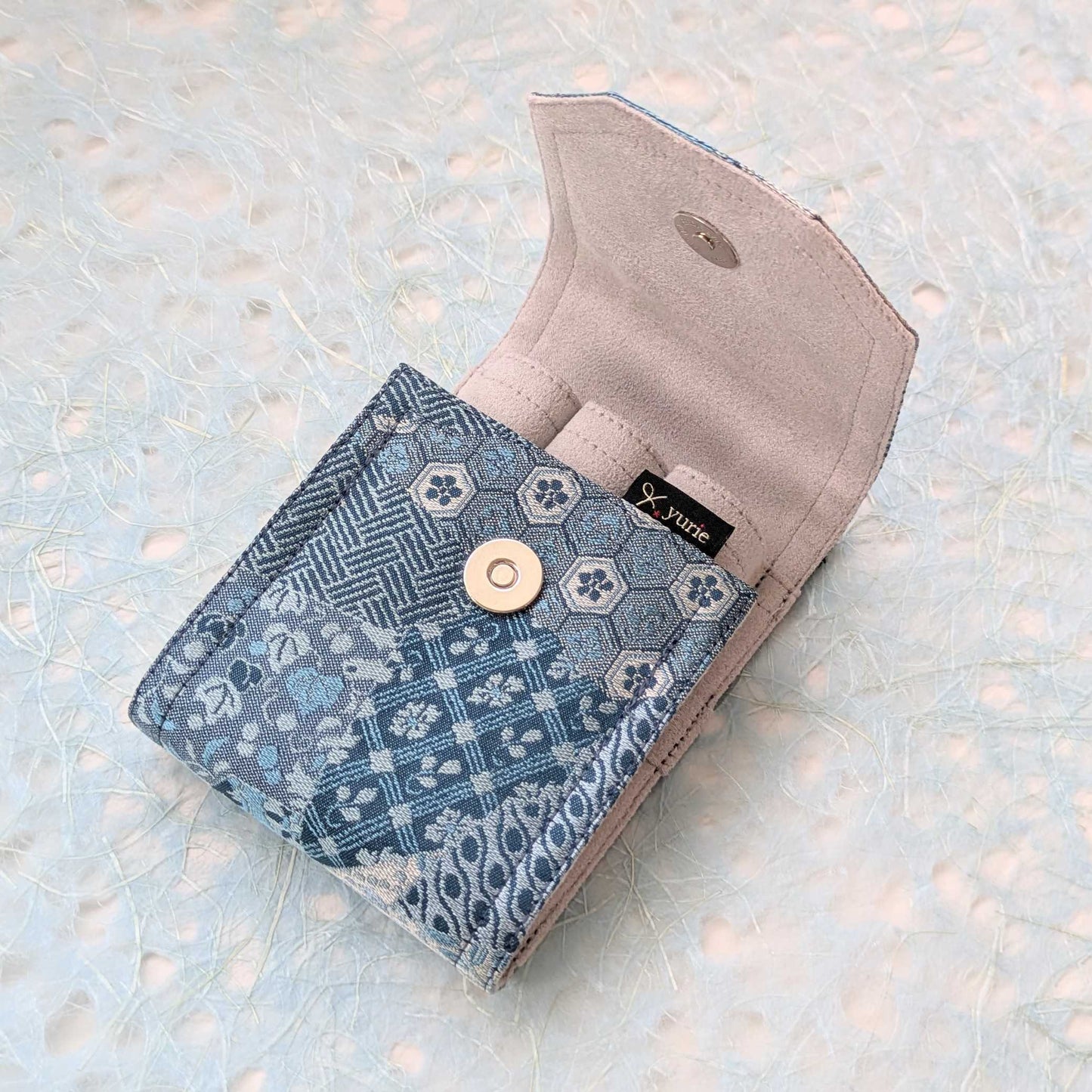 Blue Kaleidoscope 3 pen case, Mini size BUNGUBOX x yurie