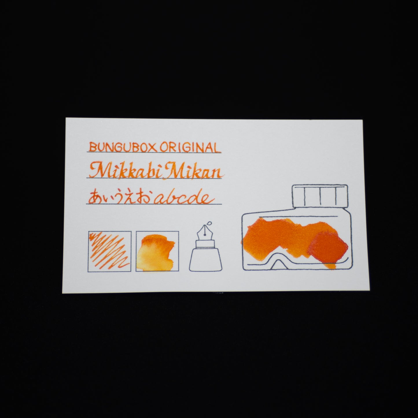 インク色見本カードセット〈緑・紫・黄〉