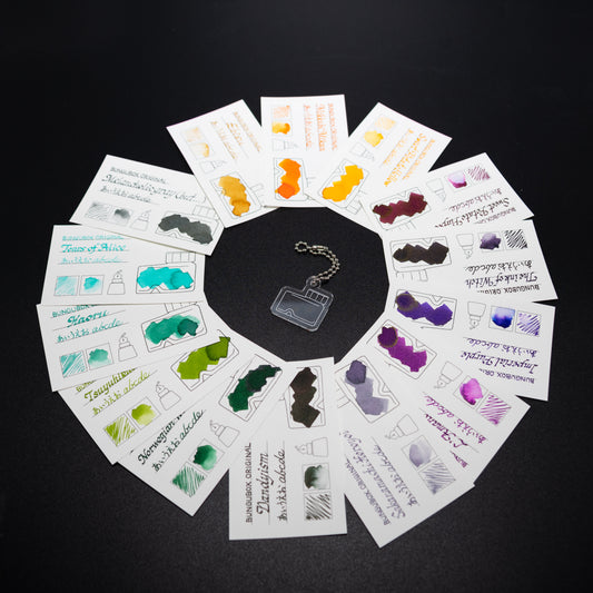 Ink tells more Ink Sample Cards (Greens,Purples,Yellows)
