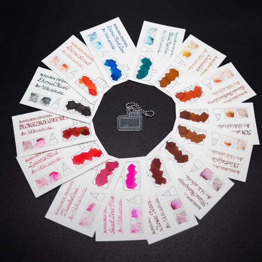 Ink tells more Ink Sample Cards (Reds,Browns,Iron Gall Inks, Pigment Inks)
