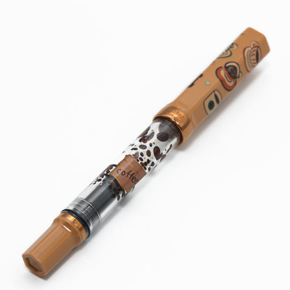 Quartier latin Latte Wajima Makie fountain pen, TWSBI ECO