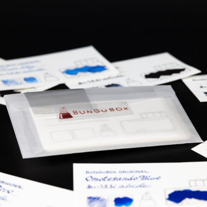 Ink tells more Ink Sample Cards (blues)