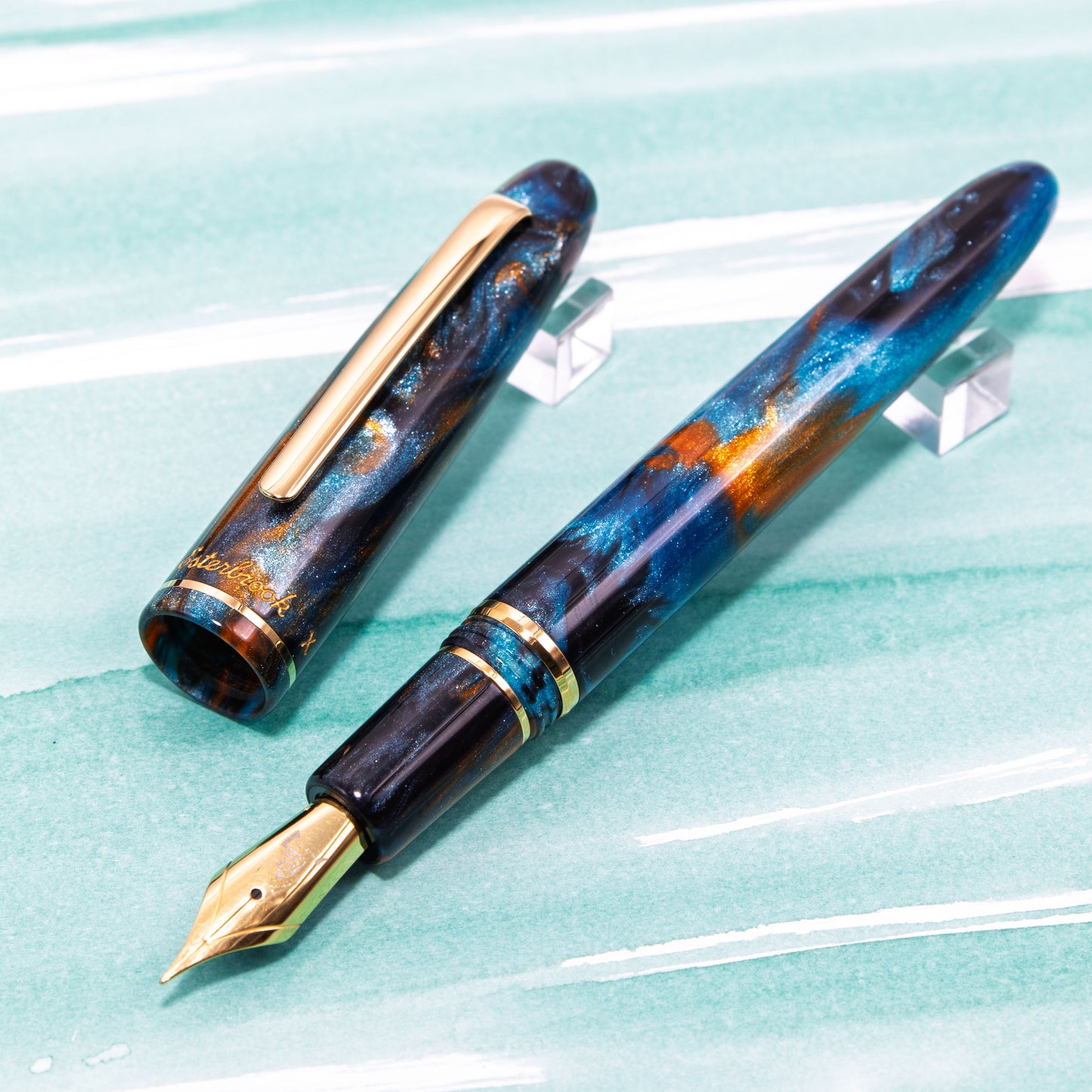 Kachofugetsu - Kingfisher Fountain Pen BUNGUBOX x Esterbrook