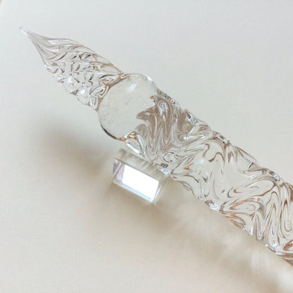 Clear Swell Glass Pen, BUNGUBUX x Synchronicity Glass Art