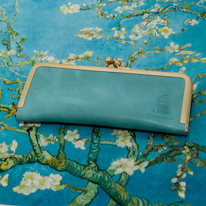 Almond Blossom, Metal Clasp Pen Case for 2 short pens, BUNGUBOX x Penguin Kaban-sha