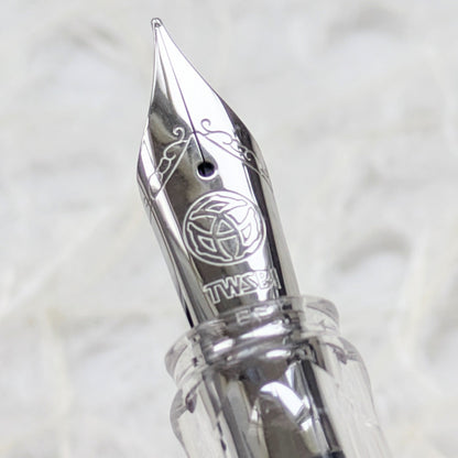 赤溜め七宝繋ぎ 輪島蒔絵万年筆 TWSBI ECO