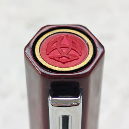 赤溜め七宝繋ぎ 輪島蒔絵万年筆 TWSBI ECO
