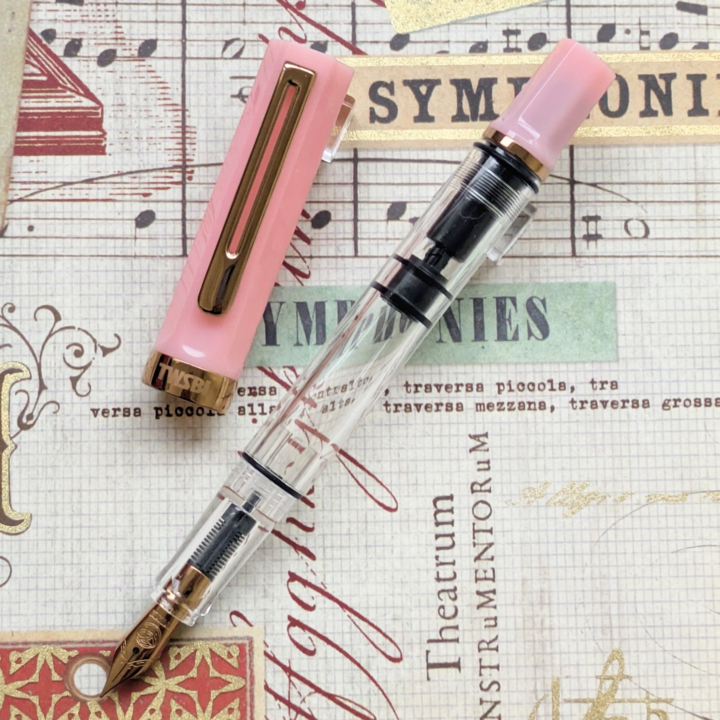 TWSBI ECO Pink Lemonade with Bronze Fountain Pen