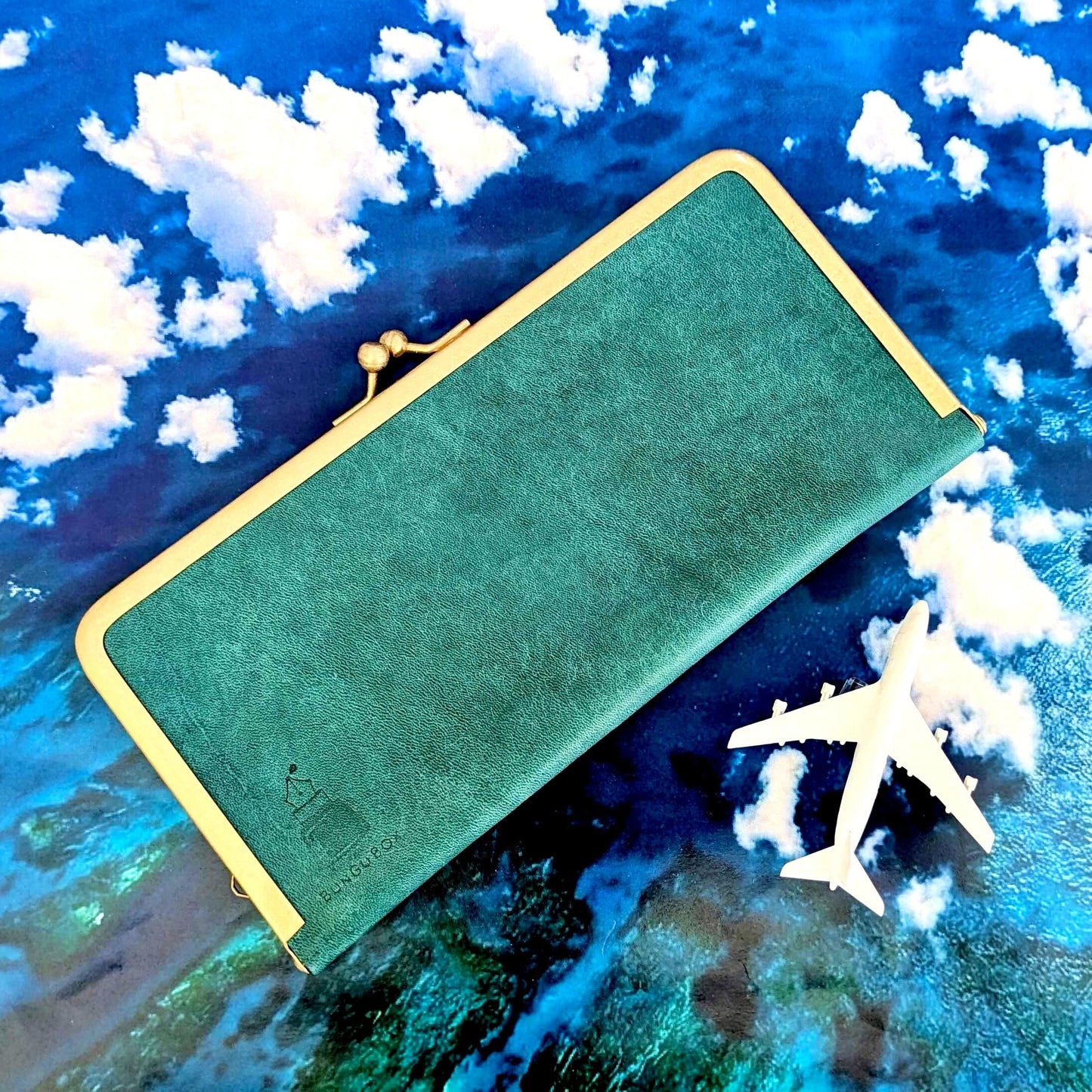 Bon Voyage 口金ペンケース レギュラー3本挿 BUNGUBOX x 編吟革盤舎
