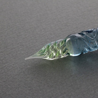 FUJIYAMA BLUE Swell Dual-sided Glass Pen, BUNGUBOX x Synchronicity Glass Art