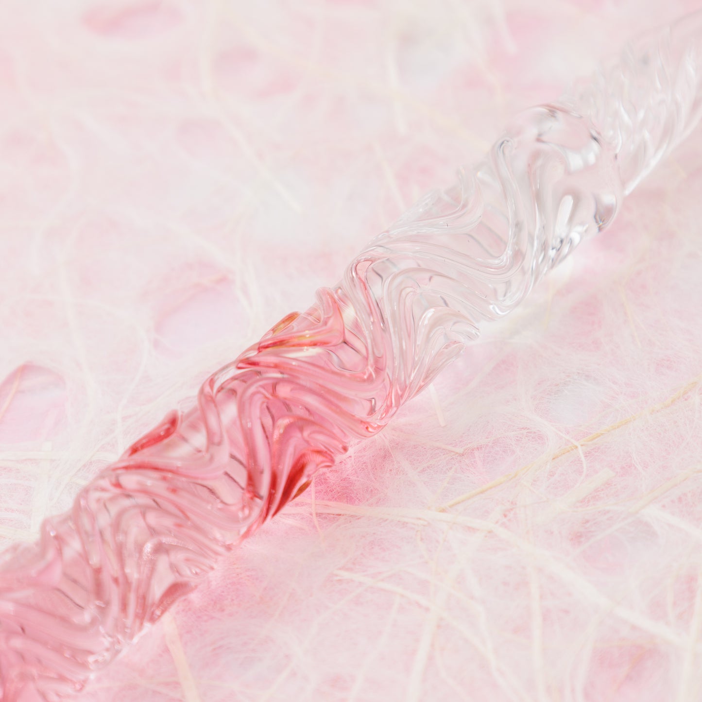 Lingering Cherry Blossoms Swell Dual-sided Glass Pen, BUNGUBOX x Synchronicity Glass Art
