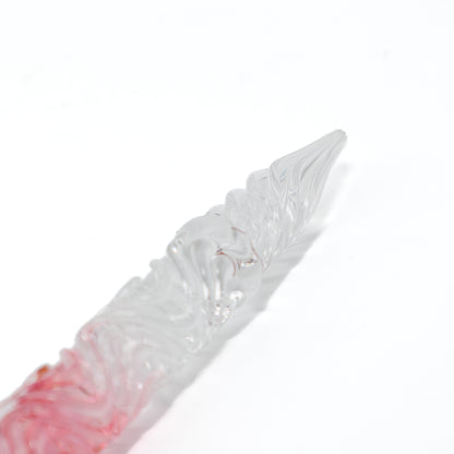 Lingering Cherry Blossoms Swell Dual-sided Glass Pen, BUNGUBOX x Synchronicity Glass Art